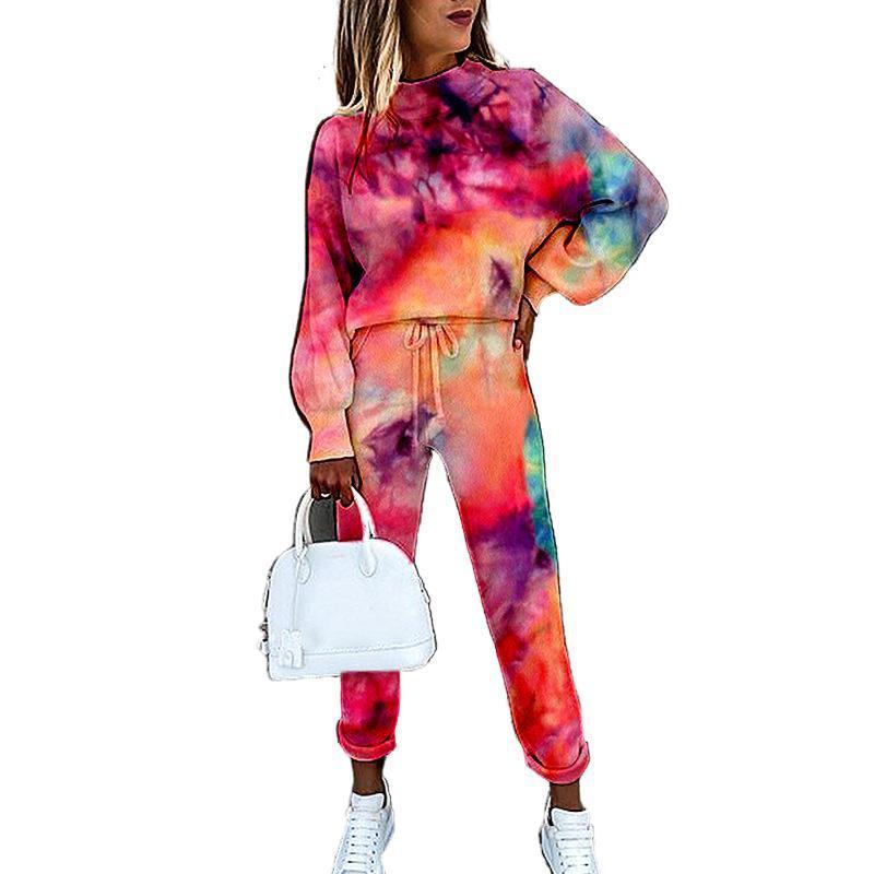 Trouser Suits Sportwear Outfit Pant Sweatshirt Tracksuit Two Piece Set Women Female Sports Suit Hoodie Jogging