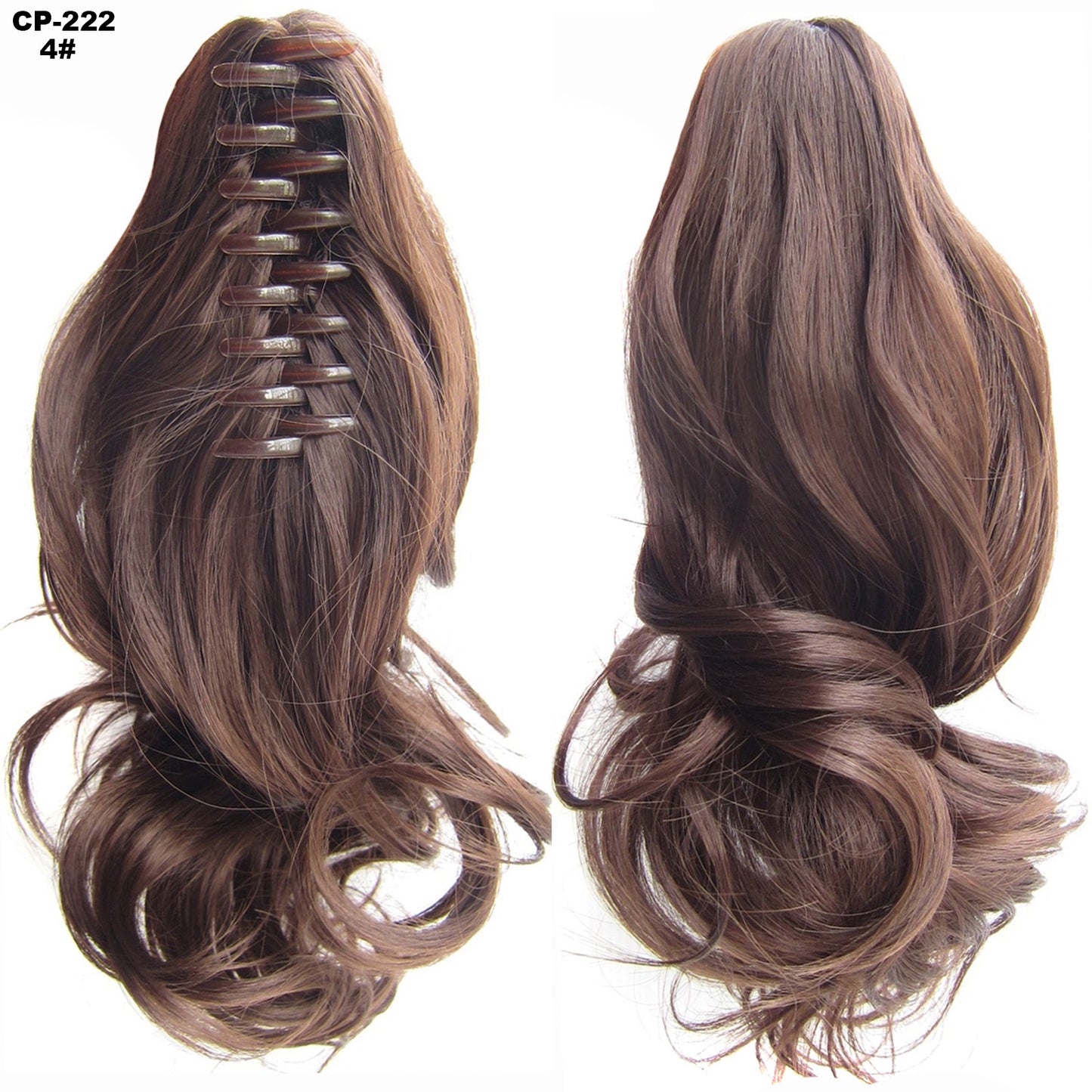 Long Wave Ponytail Wrap Around Ponytail Clip In Hair Headwear Gray Hairpiece Natural Extensions