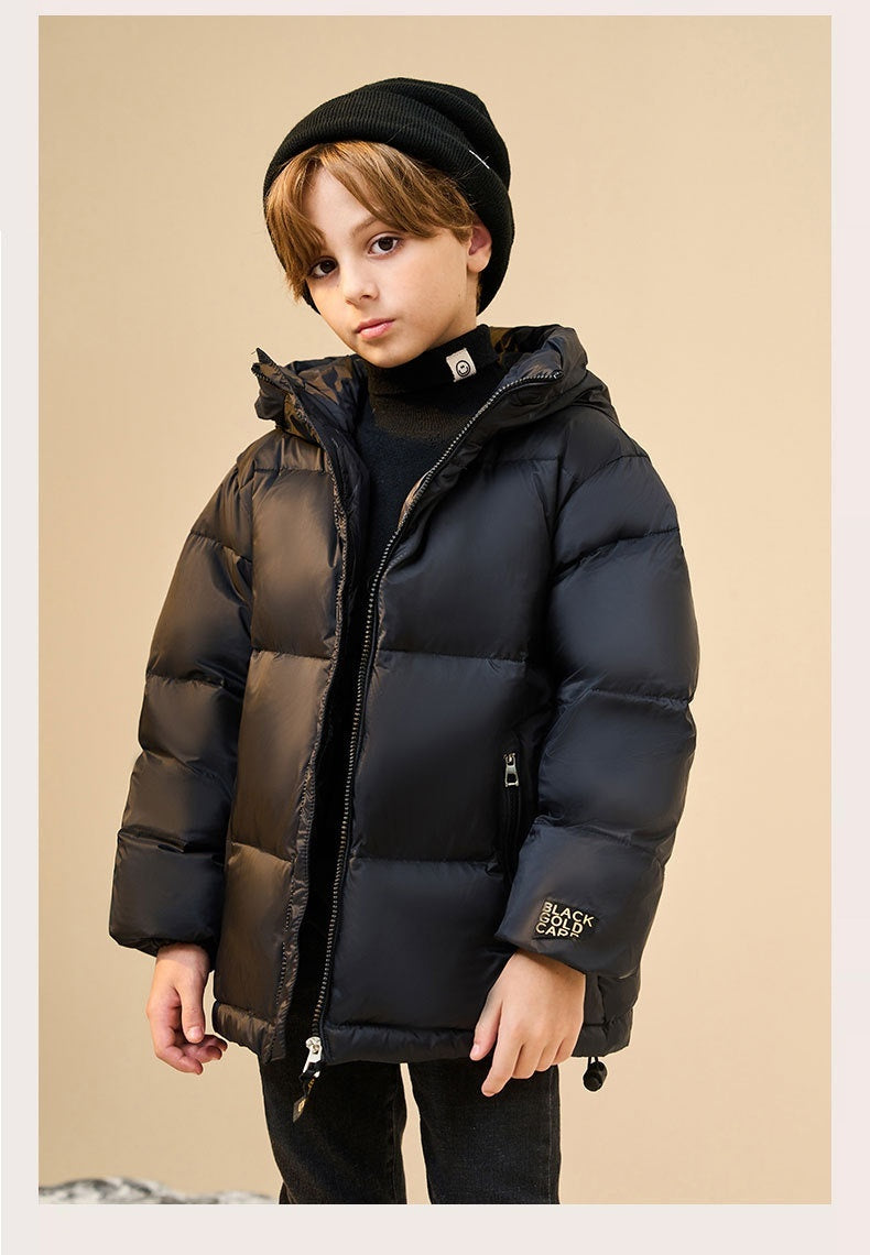 Trendy Best-selling Black Gold Children's Down Jacket