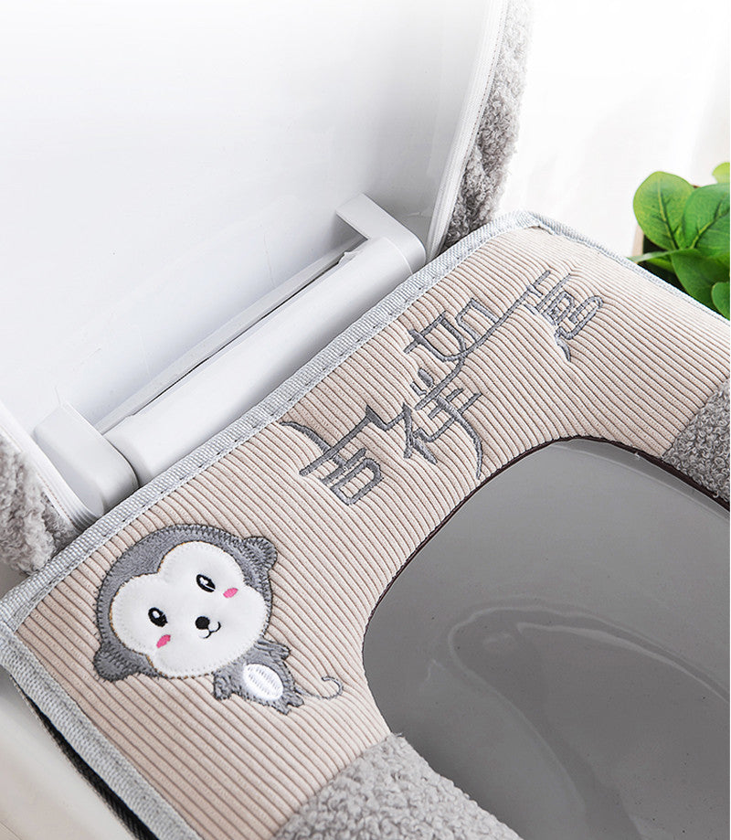 Fashion Heating Toilet Decoration Full Toilet Seat Cushion