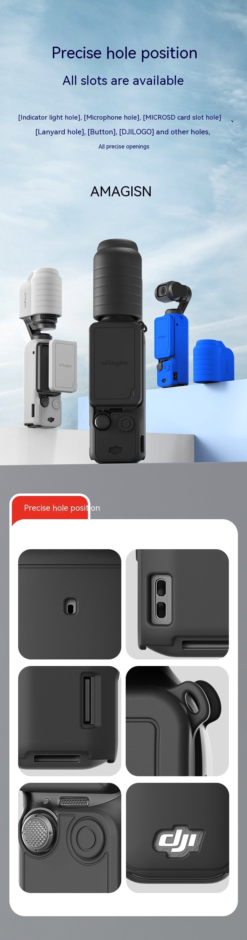 Osmo Pocket 3 Silicone Protective Sleeve Pocket Camera Accessories