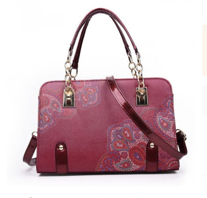 Printed handbags new handbags fashion trend bag shoulder bag one generation