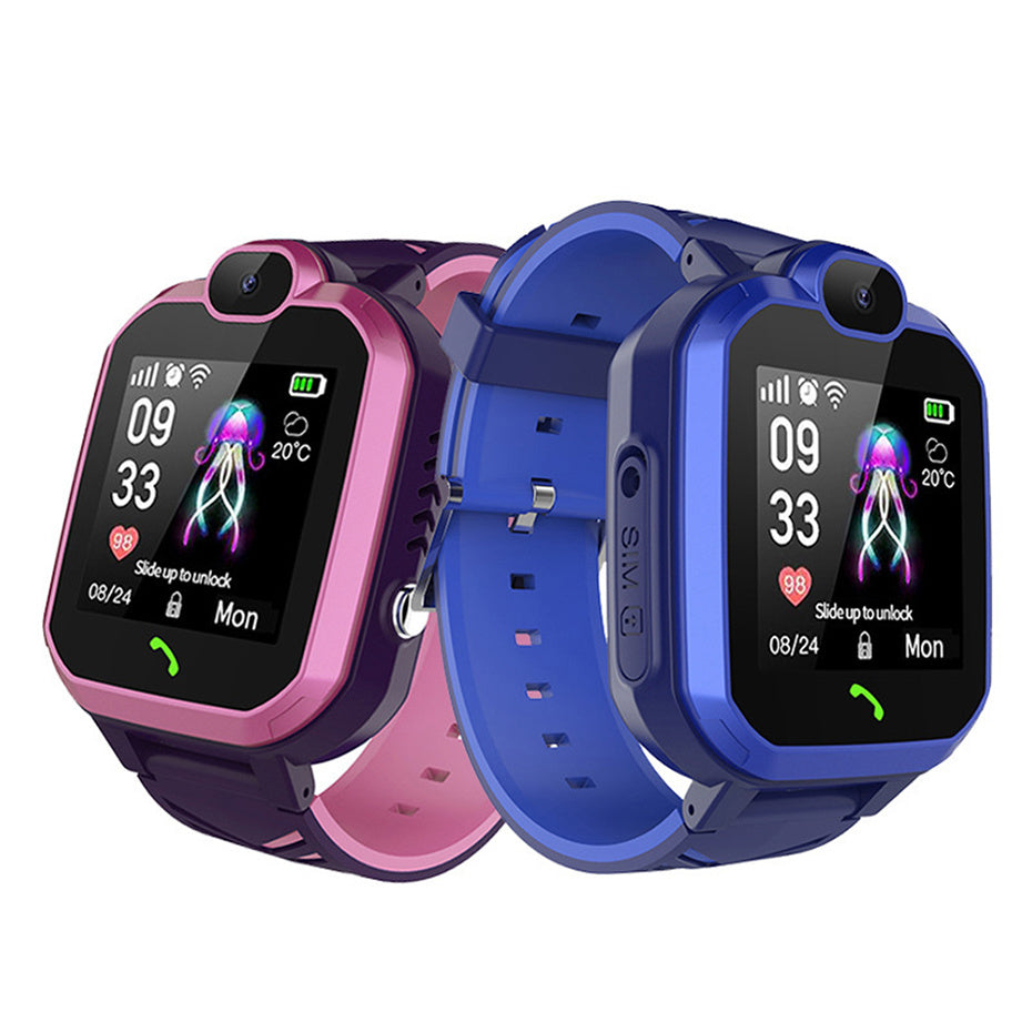 Child smart watch touch screen camera positioning