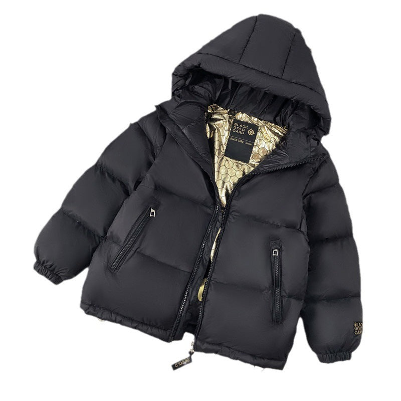 Trendy Best-selling Black Gold Children's Down Jacket