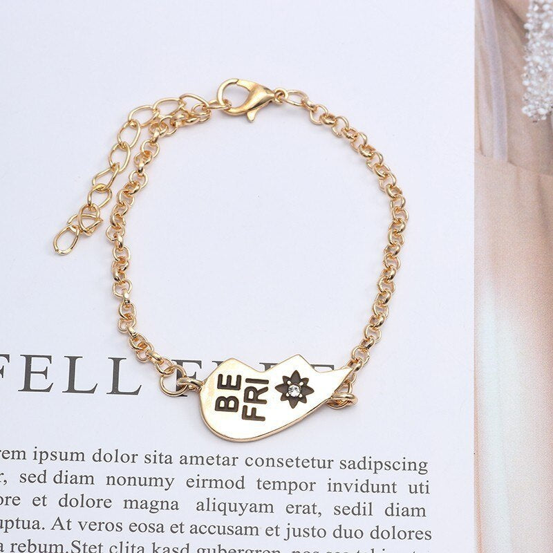 English Letters Best Friends Jewelry Good Friend Bracelet Women