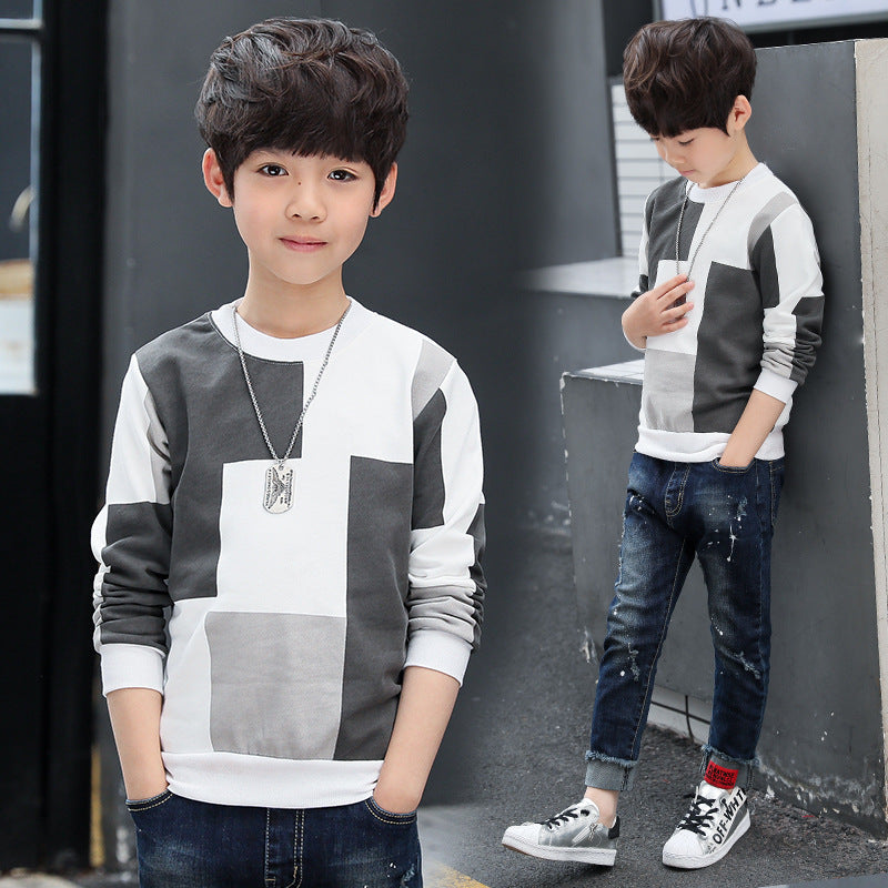 Boys' Autumn Long-sleeved T-shirts For Big Boys