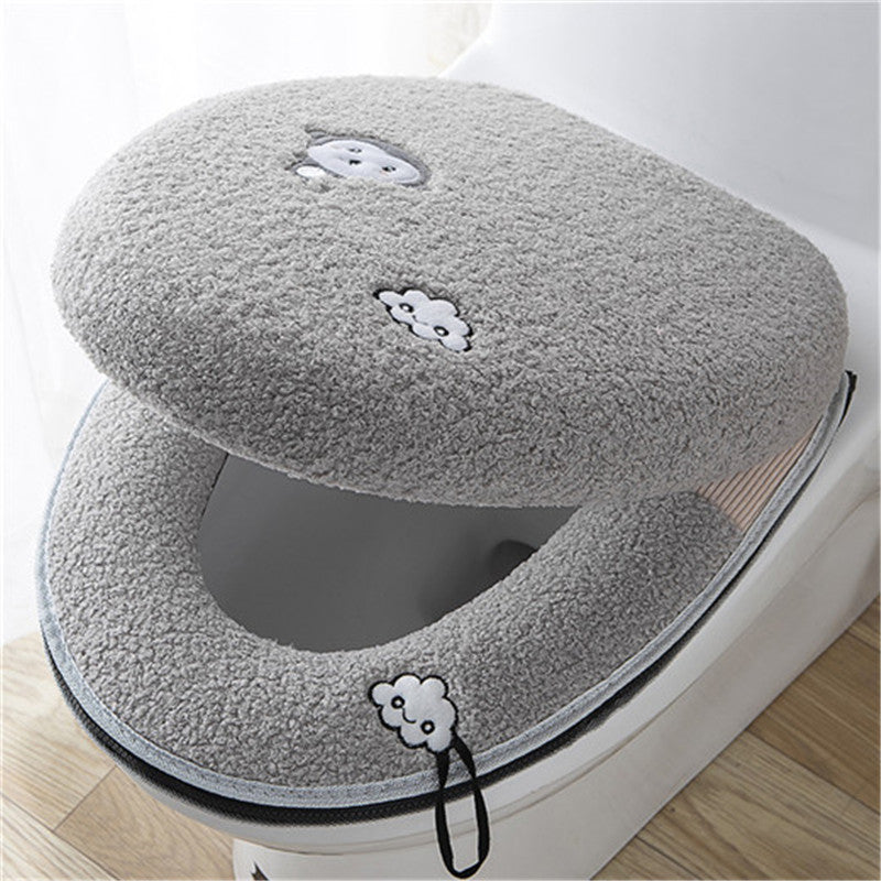 Fashion Heating Toilet Decoration Full Toilet Seat Cushion