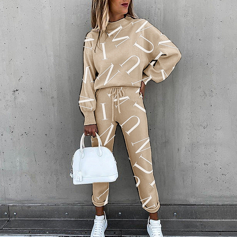 Trouser Suits Sportwear Outfit Pant Sweatshirt Tracksuit Two Piece Set Women Female Sports Suit Hoodie Jogging