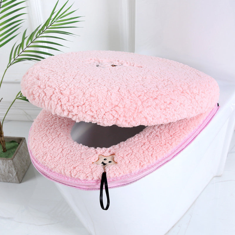 Fashion Heating Toilet Decoration Full Toilet Seat Cushion