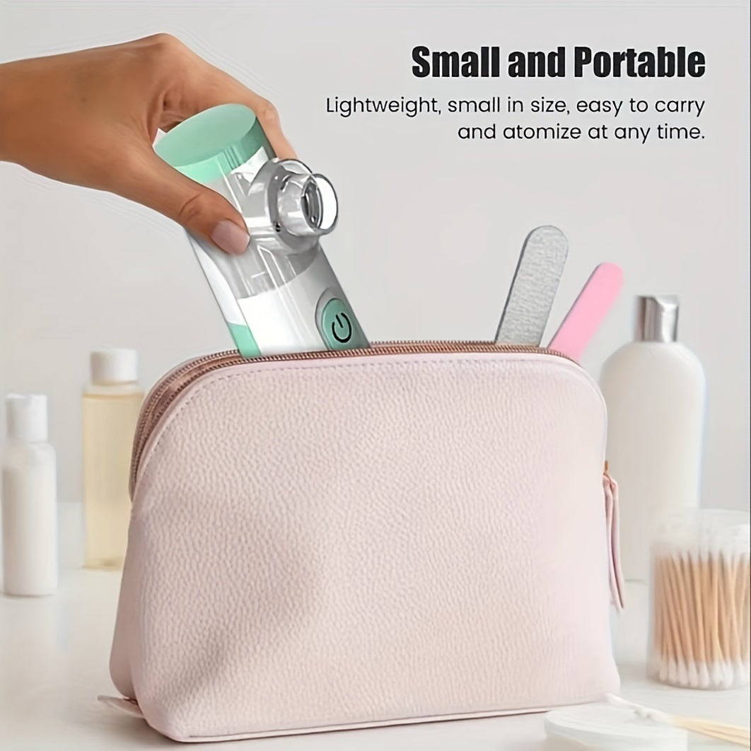 Portable Nebulizer Steam Inhaler, Handheld Mesh Nebulizers Cool Mist Steam Inhaler, Mini Nebulizer Machine For Home Office Travel Use Ultrasonic Portable Micro Mesh Handheld Nebulizer, For Household