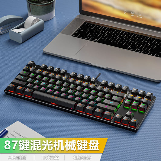 Crack K550 Wired Mechanical Keyboard Green Axis Gaming Office Laptop Keyboard Game Mechanical Keyboard