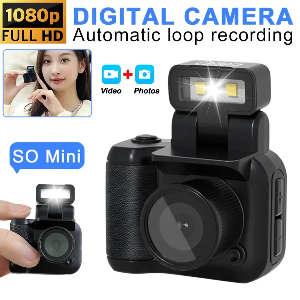 HD 1080P Mini Camera Portable Pocket Cam With LCD Screen Flash Light Digital Camera Video Recorder Student Mni Camcorder Y4000