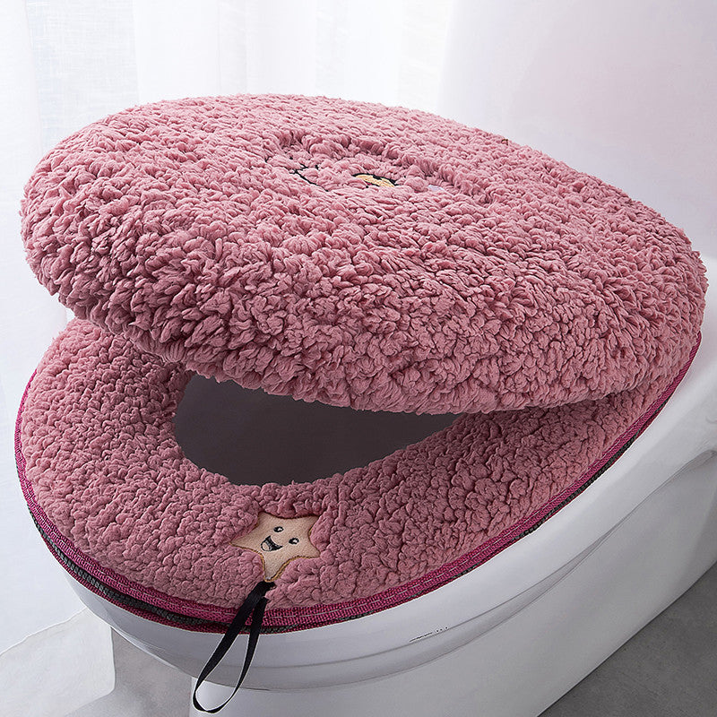 Fashion Heating Toilet Decoration Full Toilet Seat Cushion