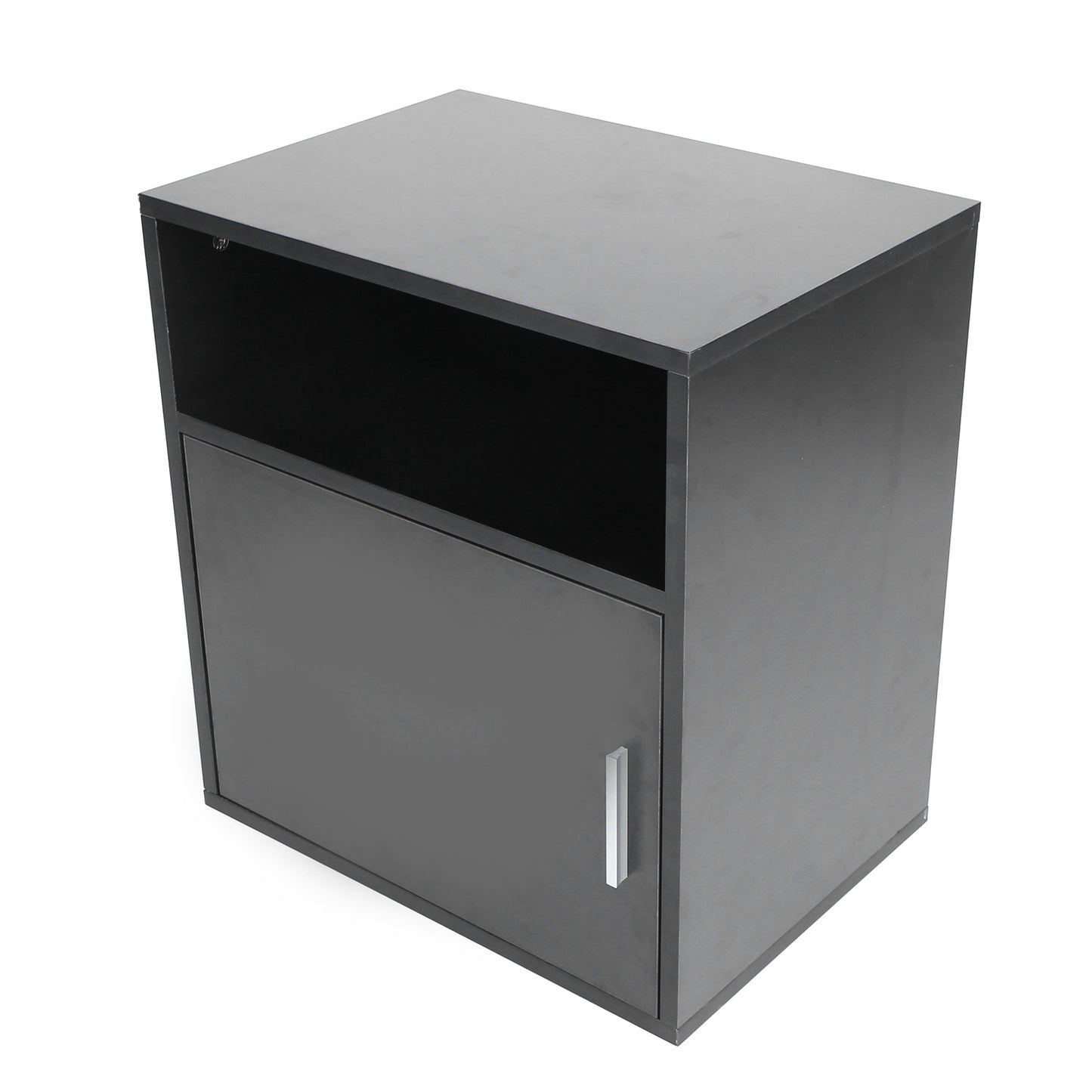 Files Cabinet with Casters MDF Wooden Mobile Printer Stand Table for Study Room Office