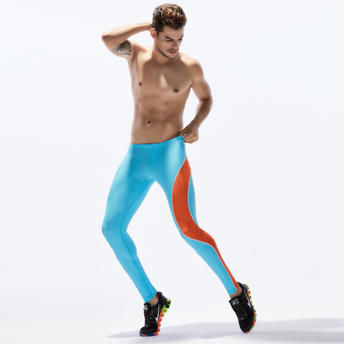 Men's Sports Tight Stretch Workout Pants Track And Field Training Pant