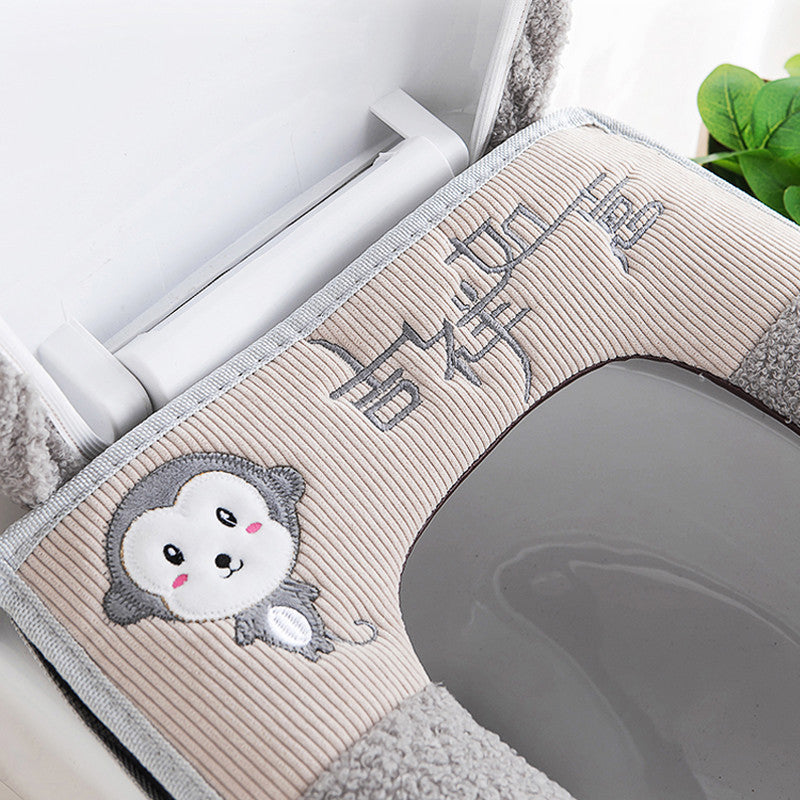 Fashion Heating Toilet Decoration Full Toilet Seat Cushion