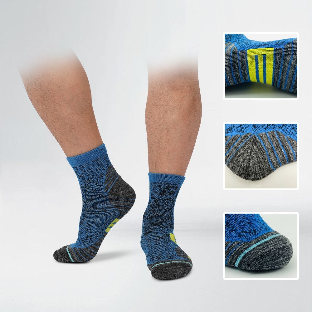 6 Pairs Of Mixed Hiking And Walking Socks, Cushioned Running Socks, High-performance Mountaineering Socks, Outdoor Recreation Socks And Cushioned Tube Socks